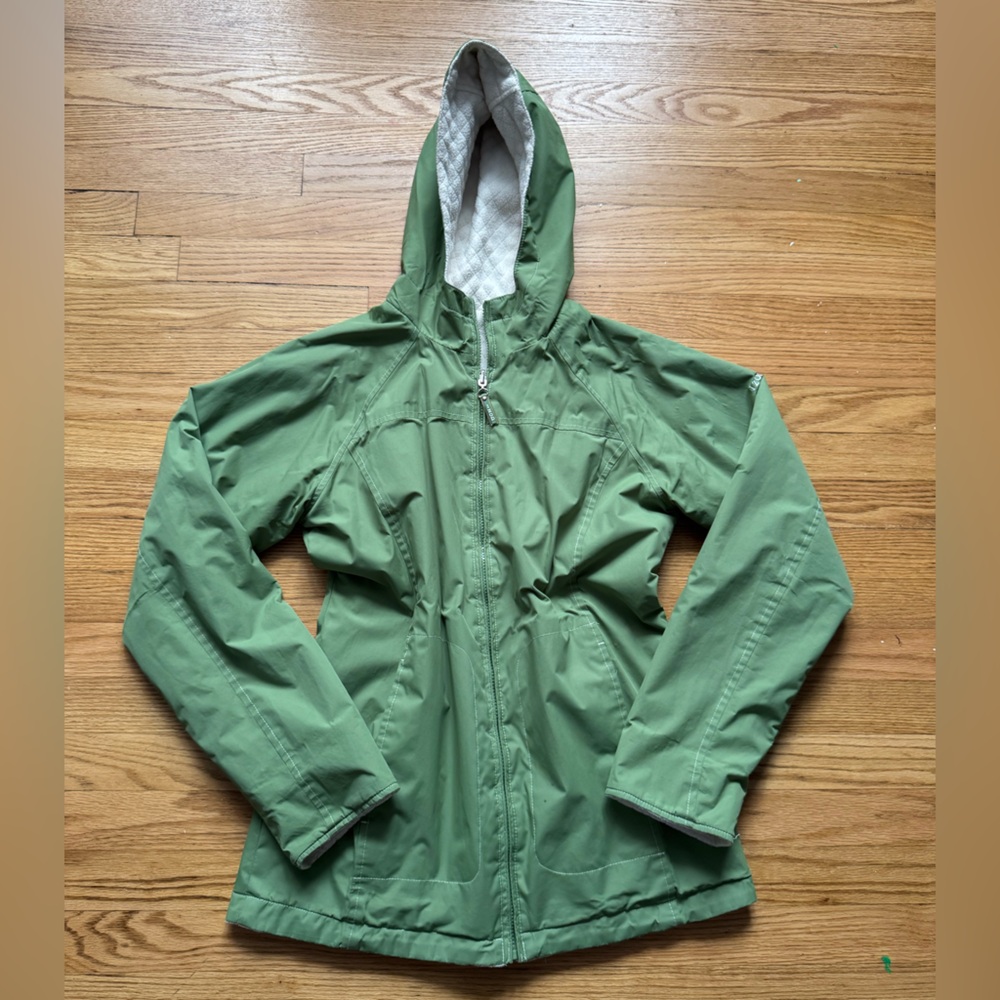 Green Reversible Rain Jacket